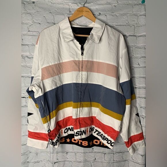 OTS VELOCITY REVERSIBLE WINDBREAKER JACKET. Size medium - Picture 3 of 6